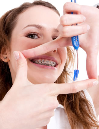 brushing and flossing